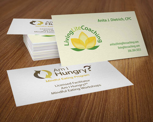 LIVING LITE COACHING CARD & LOGO