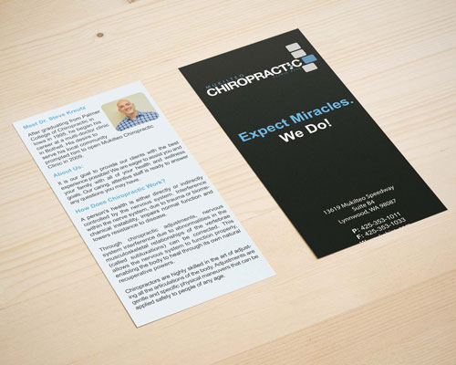 MUKILTEO CHIROPRACTIC RACK CARD